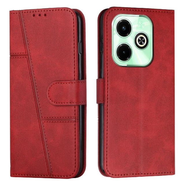 Funda Flip para FOXDOCK Infinix hot 40i – Carcasa delgada y resistente a impactos con soporte para uso diario y profesional