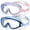 Dark Light Blue + Pinkish Blue, variant on Vvinca Kids Swimming Goggles, Anti-Fog Leakproof, Soft Silicone Strap, Boys Girls Ages 3-15, 2 Pack