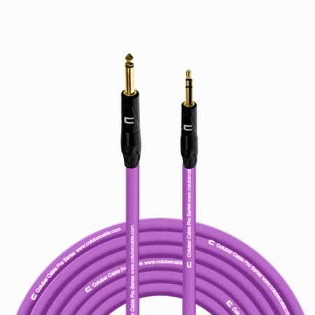 Coluber Cable 1/4" TS Male to 3.5 TRS Male - Pro 3-Pin Microphone Connector