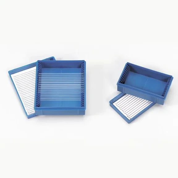 Carolina Blue Box, Holds 25 Microscope Slides