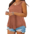 thumbnail image 7 of ZyeKqe Plus Size Tank Tops for Women Casual Sleeveless Scoop Neck Tunic Shirts Summer Workout Athletic Yoga Tee Top, 7 of 7