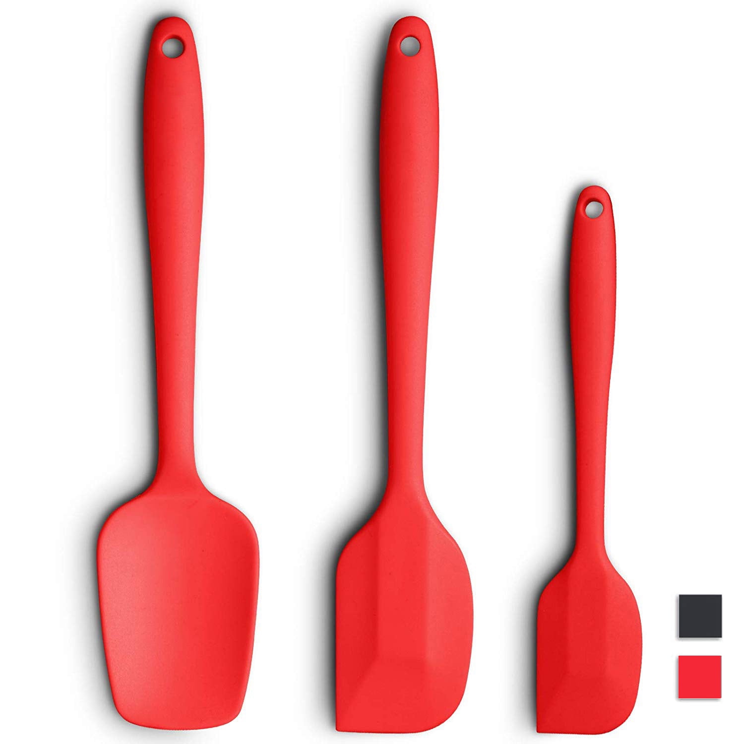 Silicone Spatula 3Piece Set, High HeatResistance, Food Grade Silicone