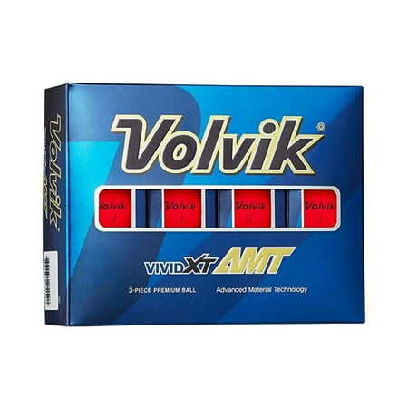 UPC: 0818615023419 | Volvik Vivid XT AMT Golf Balls Matte Red 12pk