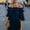 Navy, variant on Off the Shoulder T Shirt Ruffle Sleeve Womens Casual Tops Vacation Resort Boho Shirt Work Tees Professional Blouses for Women Dressy Casual Blouse Ladies Boho Summer Tops V Neck Shirts Flowy Top