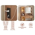 thumbnail image 2 of Makeup Vanity Desk with LED Mirror, Charging Station, Storage Drawers & Cabinets for Bedroom, 2 of 8