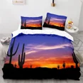 thumbnail image 5 of 2024 Cactus Duvet Cover Tropical Desert Plant Comforter Cover Mountain Sunrise Bedding Set Microfiber Quilt Cover For Kids Teen, 5 of 7