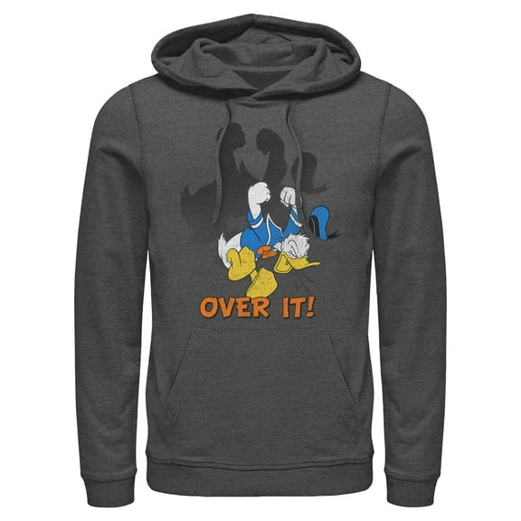 Mens Mickey & Friends Donald Duck Over It Lightweight Hoodie