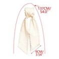 thumbnail image 2 of Wreath Sash for Front Door White Wreath Sash Wave-Edges Sashes Yard Doorway Indoor Outdoor Wall Ribbon Bow Home Decor Wedding Parties, 2 of 6