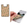 thumbnail image 4 of YFYANG Universal Adhesive Cell Phone Card Holder, Green Watercolor Forest Leather Cell Phone Wallet Sticker, 4 of 6
