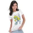 thumbnail image 3 of Flirty Smurfette I Smurf You Cartoon Women's T Shirt Ladies Tee Brisco Brands S, 3 of 5