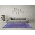 thumbnail image 3 of Ahgly Company Machine Washable Indoor Round Persian Blue Traditional Area Rugs, 8' Round, 3 of 4