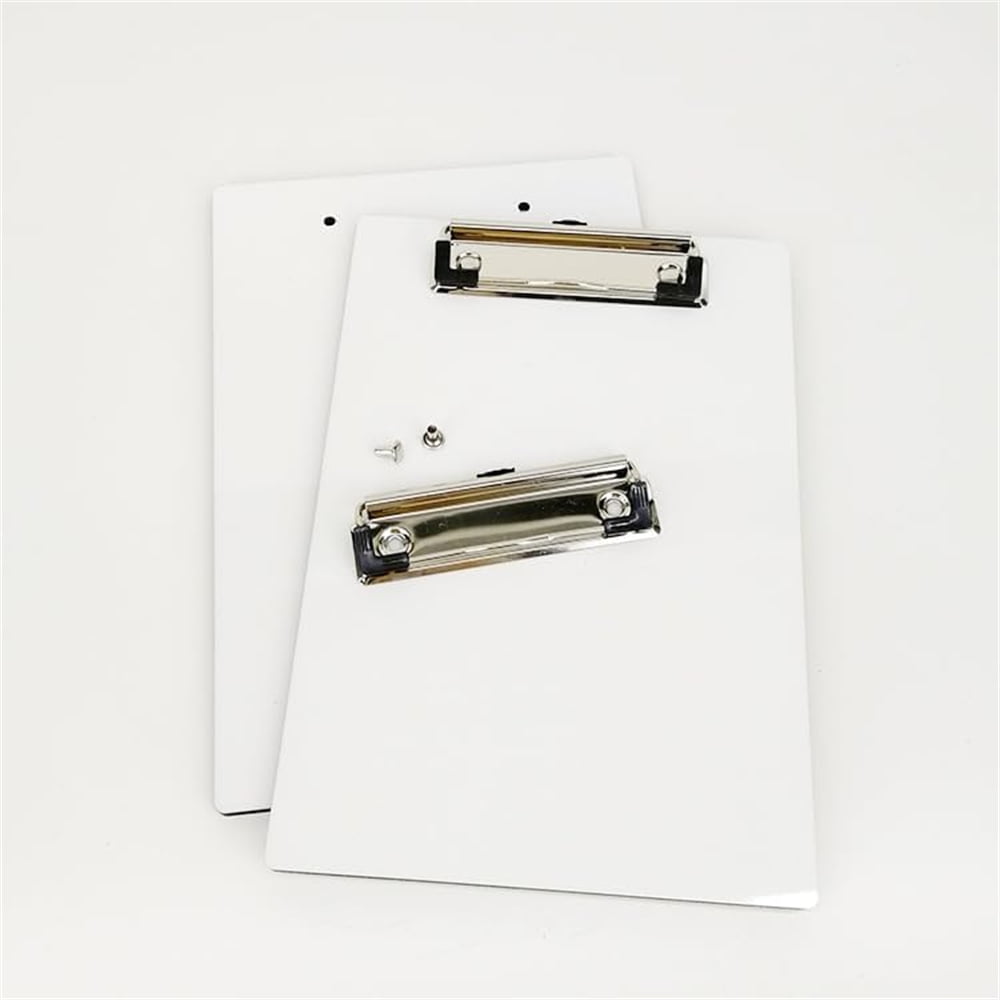 5 Pack Sublimation Blank A5 MDF Board Clip 8.9 '' x 6.5 '' Wooden Folder Writing Pad Office Products