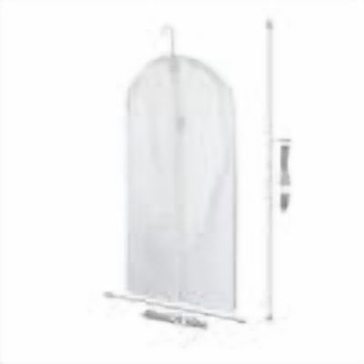 shyuyusa Clear Garment Bags For Hanging Clothes Clothes Covers Protecting Full Zipper Suit Bags Garment Cover For Closet And Cloth Storage