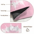 thumbnail image 6 of 2'x6' Rug Runners for Hallways Kitchen, Pink White Ombre Non Slip Entryway Beside Floor Carpet Runner, Modern Romantic Ethnic Boho Tie Dye Washable Laundry Room Bedroom Throw Rugs Mat for Family Pet, 6 of 8