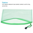 thumbnail image 3 of Uxcell B4 File Document Pockets Bill Pouch Mesh Zipper Bags, Green 6 Pack, 3 of 5