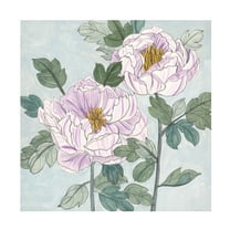 Trademark Fine Art Melissa Wang  Striped Peonies III Canvas Wall Art