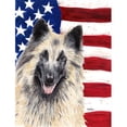 thumbnail image 1 of 28 x 40 In. Usa American Flag With Belgian Tervuren Flag Canvas, House Size, 1 of 1