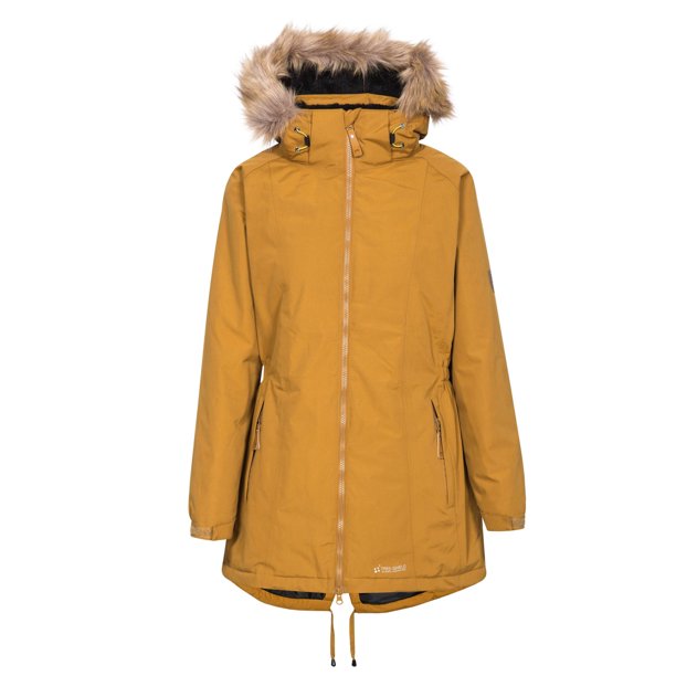 Trespass - Chaqueta Larga Parka Aislante Celebrity para Mujer (Marrón Dorado) Trespass UTTP4190_goldenbrown