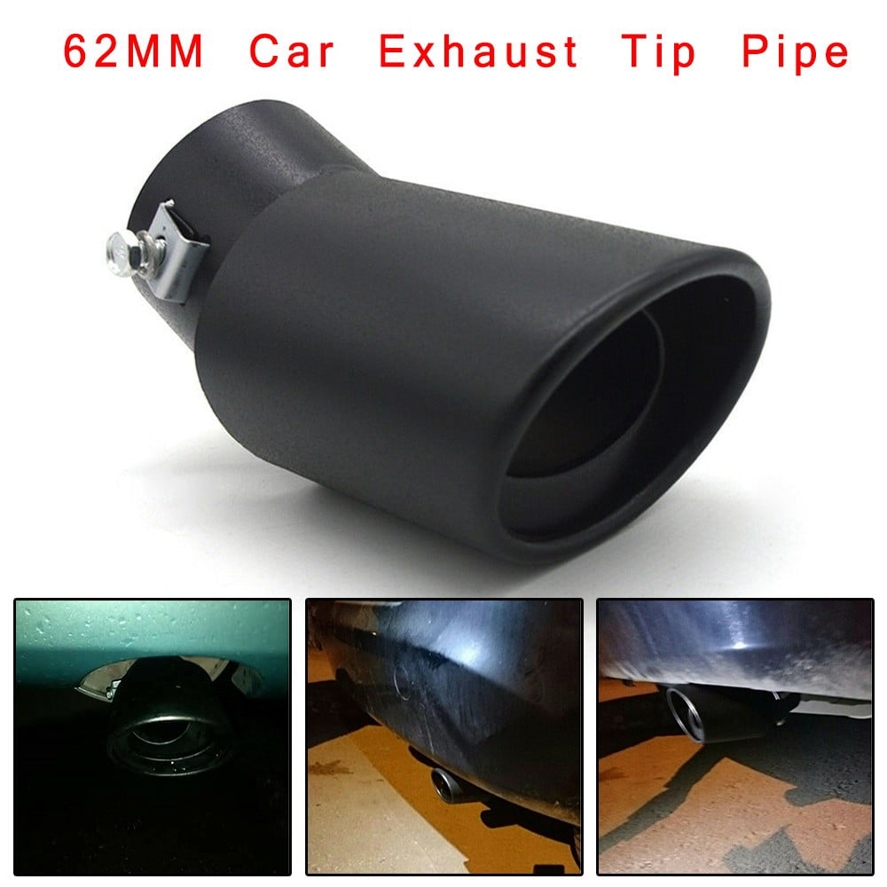 Car Muffler Rear Exhaust Tail Pipes Tip Curved Exhaust Pipes DIY Accessories 1PC 