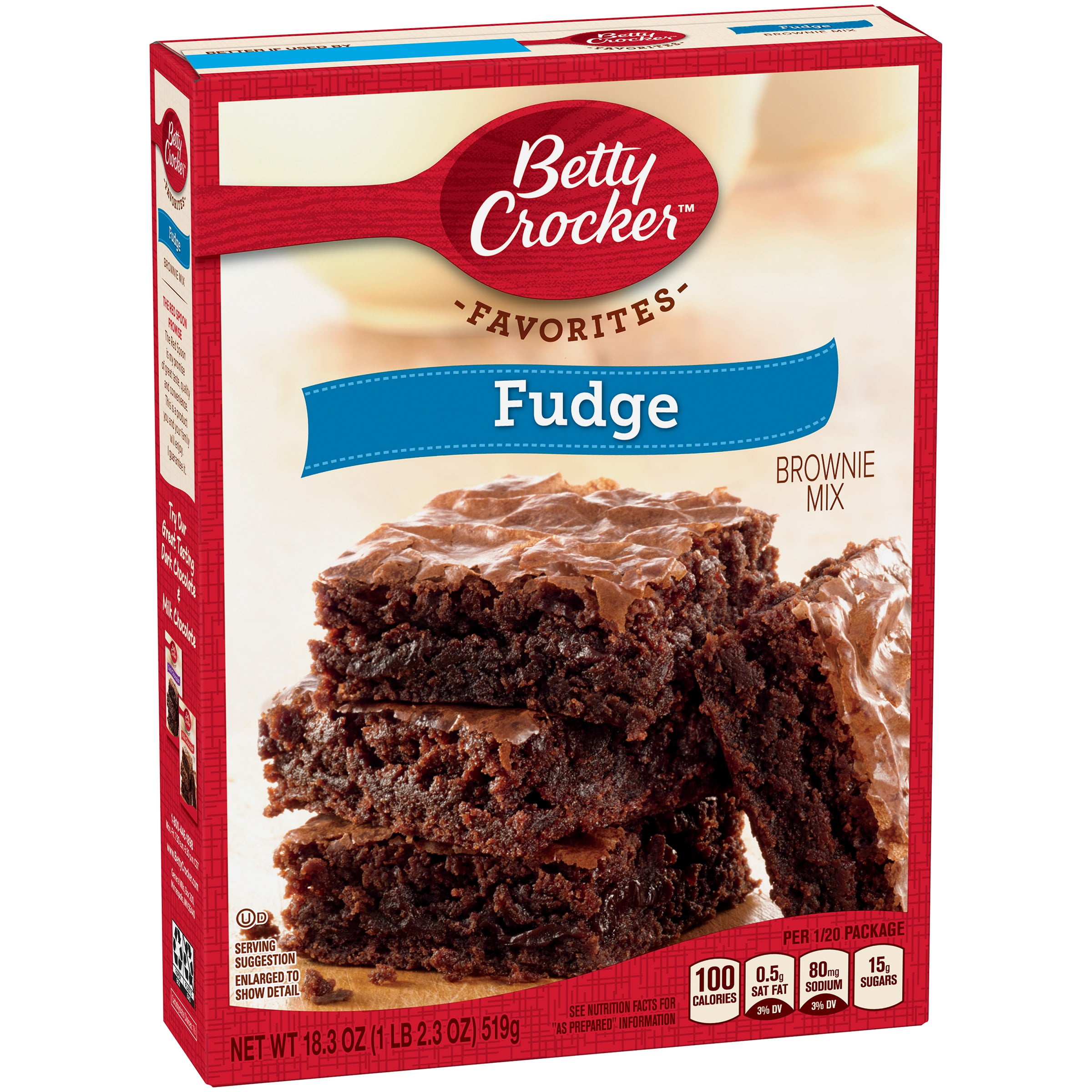 Betty Crocker Fudge Brownie Mix, 18.3 oz by General Mills Sales, Inc.