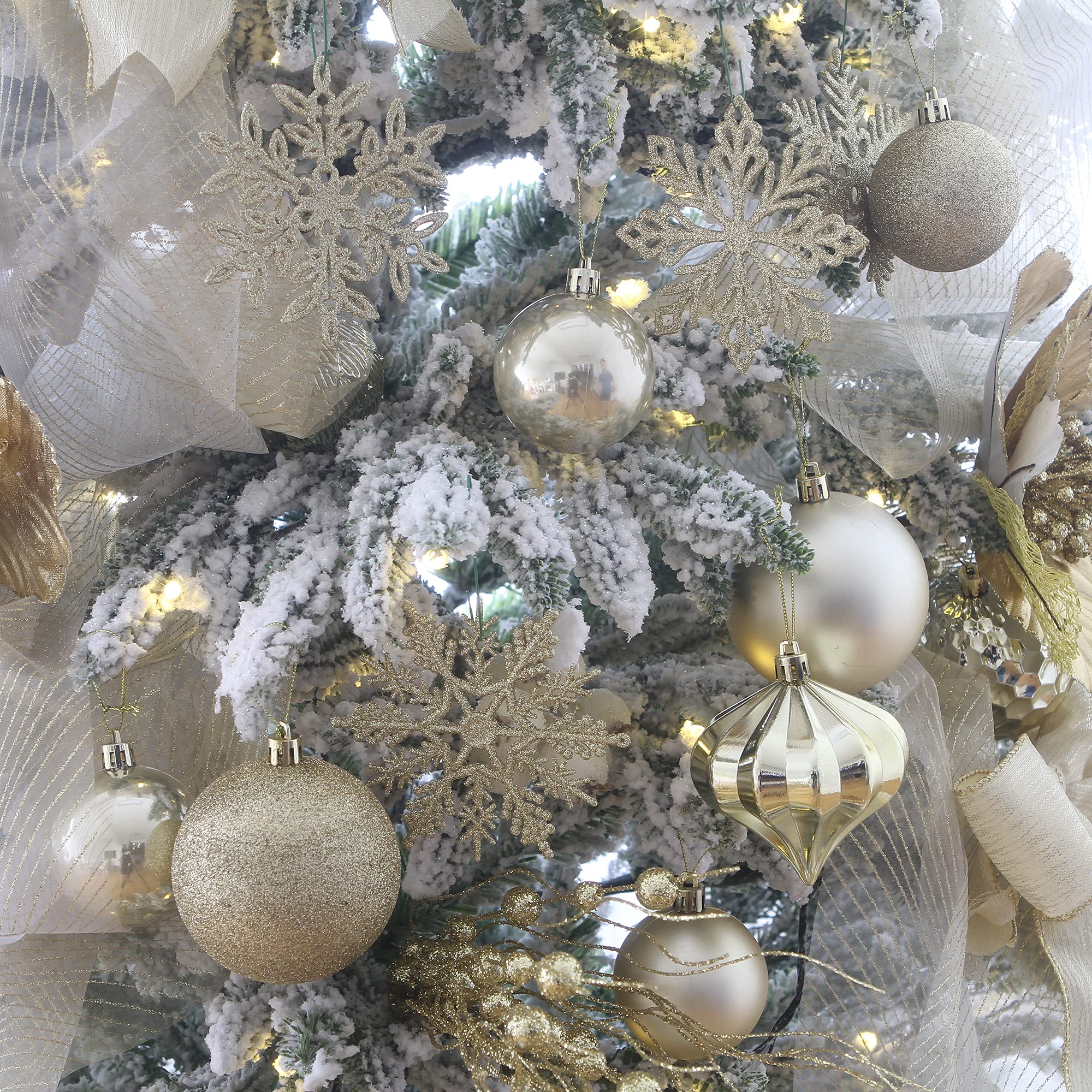 Sea Team 41-Pack Gold Christmas Ball Ornaments 1.57" photo 7