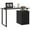 Black, variant on HOMCOM 47" Computer Desk Writing Table Workstation with Reversible Drawers