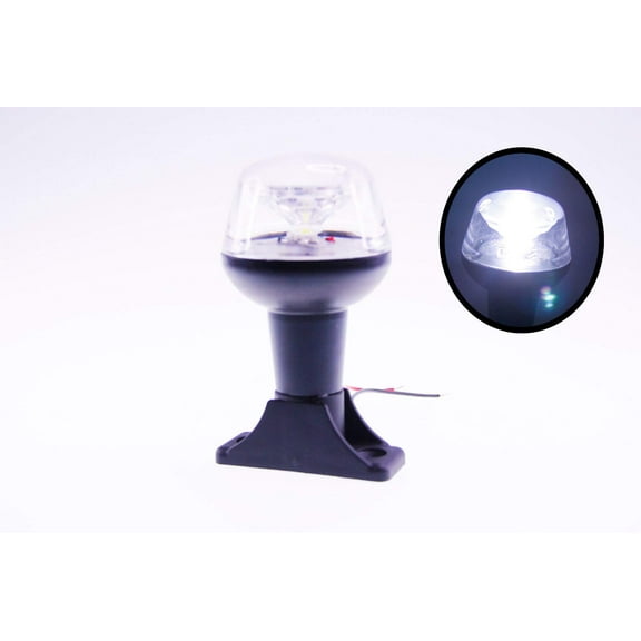 Pactrade Marine 4 1/4'' All-Round White LED Stern Anchor Light 36LM