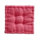 thumbnail image 3 of Cojín cuadrado con forma de galleta, sencillo, para sofá, oficina y sala de estar. Rosa roja, 3 of 9