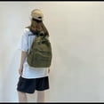thumbnail image 5 of Laptop Backpack for Women Travel Canvas Backpack for Women Vintage Army Green Aesthetic Backpack for School, 5 of 8