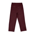 thumbnail image 5 of YANGXINX Yoga Pants for Women 2026 Trendy High Waisted Solid Wide Leg Flared Bootcut Trousers No Front Seamless Loose Fit Outdoor Activewear, 5 of 5