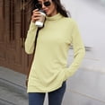 thumbnail image 5 of EDFBUYKRS Womens Button Down Shirts Long Sleeve V Neck Blouse Tops with Pocket M, 5 of 8