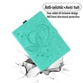 thumbnail image 3 of Allytech Embossed Butterfly Case for Fire HD 10 11th Gen 2021, Cover for Fire HD 10 Plus 2021 Version, Synthetic Leather Corner Protection Kickstand Auto Wake Sleep Case for Fire HD 10.1" 2021, Green, 3 of 8