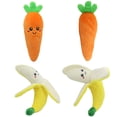 thumbnail image 4 of Dog Squeaky Toy Cartoon: Plush Adorable Puppy Teething Toy Pet Interactive Toy, 4 of 10