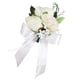 thumbnail image 2 of 2xMuñeca Ramillete Nupcial Pulsera Elástica Boda Baile Mano Flor Blanco_16x8x5cm 2 piezas BLESIY Ramillete de muñeca Flor de mano, 2 of 8