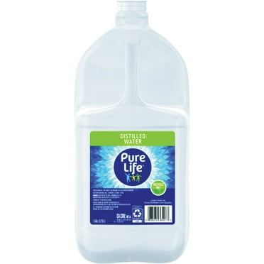 Pure Life Distilled Water, 1 Gallon Front Handle Jug, Case Of 6 Bottles