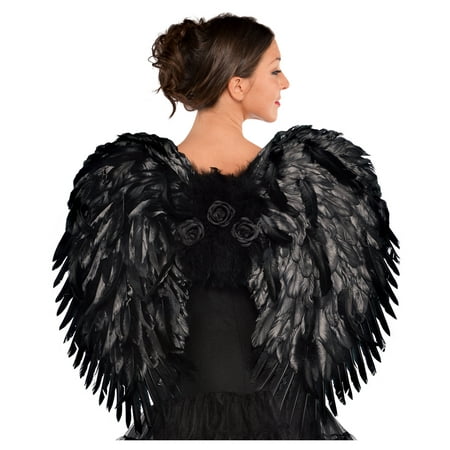amscan Deluxe Feather Dark Angel Wings