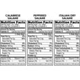 thumbnail image 3 of COLUMBUS, Salami Trio, Refrigerated Sliced Charcuterie Meat, 6 grams of Protein Per 1 oz Serving, 12 oz Plastic Tray, 3 of 11