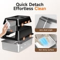thumbnail image 5 of Extra Large Black Stainless Steel Litter Box With Lid, Leak Proof Design, 5 of 9