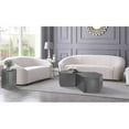 thumbnail image 2 of Meridian Furniture Hexagon Brushed Chrome 2 Piece Modular Coffee Table, 2 of 3