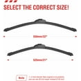 thumbnail image 4 of OEM Quality Performance Premium windshield wipers 22 and 21,All-Season Auto Replacement Windshield Wiper Blades,Fit, 4 of 5