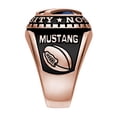 thumbnail image 4 of Order Now for 2025 Graduation, Freestyle Men's Silver Birthstone with Diagonal Bridge Class Ring Sterling Silver, Personalized, High School or College Graduation, 4 of 5