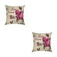 thumbnail image 2 of Maytalsory Easy To Change Flowers Pillowcase Addition To Home Decor Polyester Decorative Pillow Cushion Covers Soft Durable kztym001-1 2Set, 2 of 6