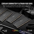 thumbnail image 2 of KIT MEMORIA RAM Corsair DDR5 PLATINUM RGB 32GB (2X16GB) 5200MHZ CMT32GX5M2B5200C40, 2 of 7