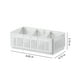 thumbnail image 3 of Cestas de almacenamiento plegables - cajas organizadoras de plástico de 4 para armario, cocina y baño • Cajas apilables con compartimentos • ABS blanco • De varios tamaños (S, M, L, XL), 3 of 5