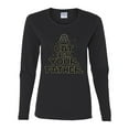 thumbnail image 3 of Cat I Am Your Father Cat Lover Womens Graphic Long Sleeve T-Shirt, Black, X-Large, 3 of 5