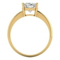 thumbnail image 4 of 2 ct Oval Cut Moissanite Solitaire 14K Yellow Gold Womens Engagement Ring, 4 of 5