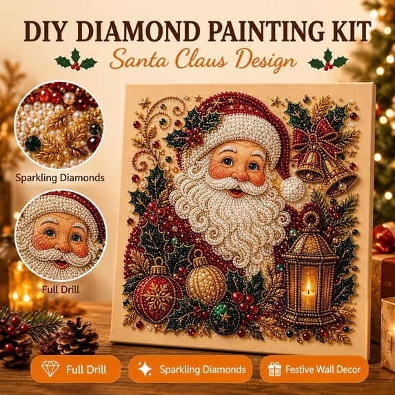 DIY Christmas Pearl Art Kits, 5D Diamond Art Kits A20 | Cute Christmas Jesus Pearl Art Kit, 5D Diamond Painting for Adults, DIY Winter Wall Decor Xmas Gift