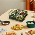 thumbnail image 5 of Kaireo Snack Serving Tray with Lid & 4 Removable Bowls , Divided Platter for Cookies Chips Dip Ideal for Indoor Parties & Gatherings, 5 of 6