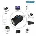 thumbnail image 4 of High Speed USB 3.0 HUB Adapter Extender Mini Splitter Box 3 Port Data Transfer Splitter Docking Station, 4 of 4