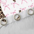 thumbnail image 4 of Castle Fairy Kids Children Teens Personalized Initial Alphabet C Black Out Curtains,Dreamy Princess Bowknot Curtains Pack of 2 (42x63 Each),Cheetah Leopard Print Bedroom Curtains, 4 of 6